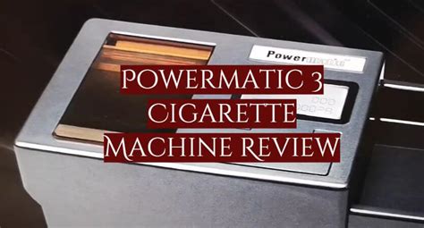 powermatic 3 cigarette machine website